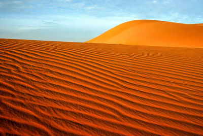 Scenic view of desert against sky