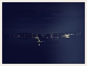 View of illuminated cityscape at night