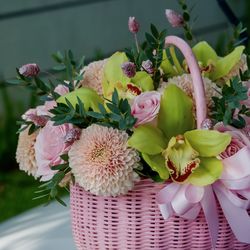 Close-up of pink flowering plant in vase