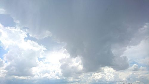 Low angle view of cloudy sky