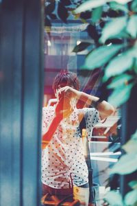 Woman standing outdoors