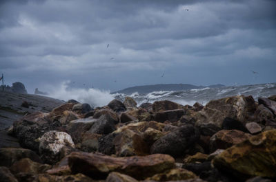 Scenic view of sea against sky