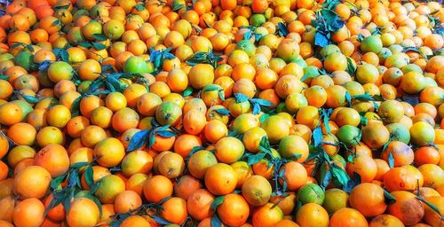 Full frame shot of fruits for sale in market