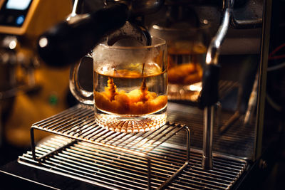 Close-up of espresso maker