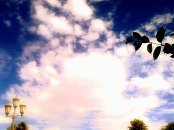 Low angle view of cloudy sky