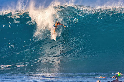 Man surfing in sea