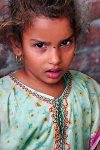 Close-up portrait of girl