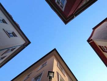 Low angle view of built structure against clear sky