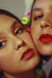 Close-up portrait of woman