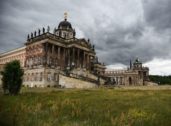 Low angle view of historic building against sky - neues palais