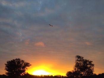 Scenic view of sunset sky