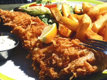 Close-up of food on plate