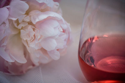 Close-up of flower on table