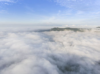 Aerial view of cloudscape against sky