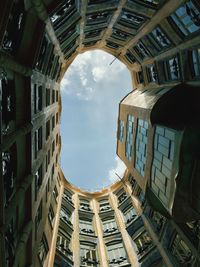 Low angle view of buildings against sky