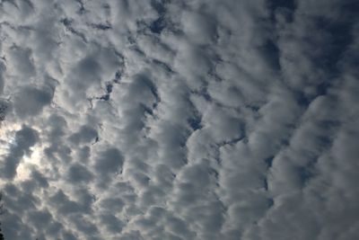 Low angle view of clouds in sky