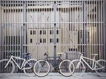 Cars parked in front of building