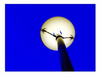 Low angle view of illuminated lights