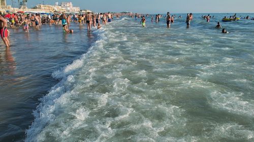 Group of people on beach