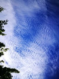 Low angle view of blue sky