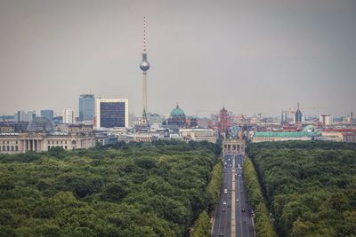 View of cityscape against sky