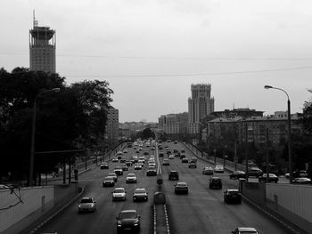 City street against sky