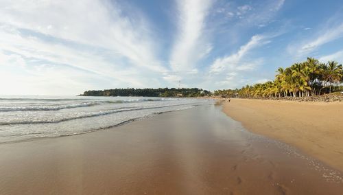 Panoramic view of beach against sky