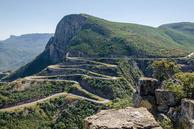 Scenic view of mountain against sky