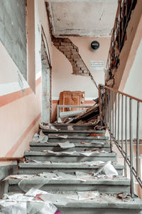 Staircase in building