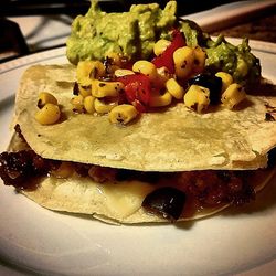 Close-up of served food