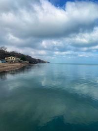Scenic view of sea against sky