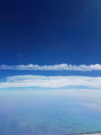 Aerial view of clouds over sea