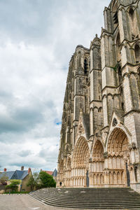 Low angle view of historical building against sky