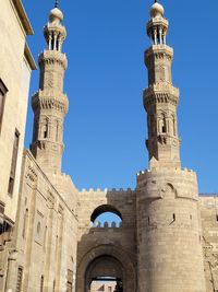 Low angle view of aan old cairo gate