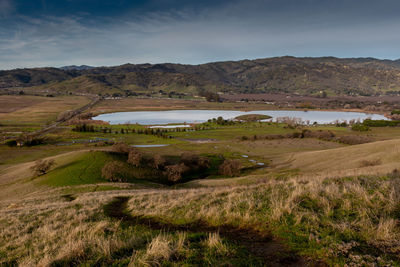 Scenic view of landscape against sky