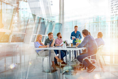 Business people having meeting in office