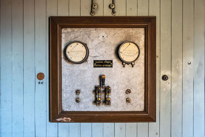 Close-up of old door