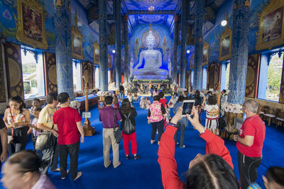 Group of people in temple