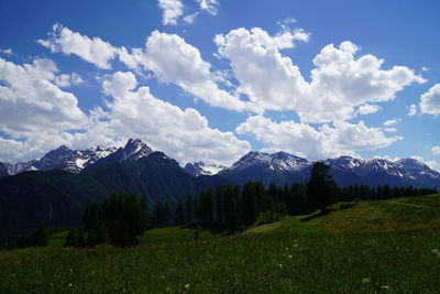 Scenic view of landscape against sky