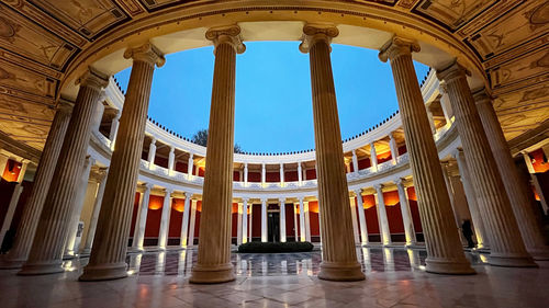 Low angle view of historical building