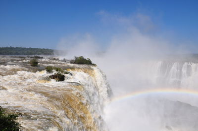 Scenic view of iguacu falls