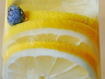 Close-up of lemon slice