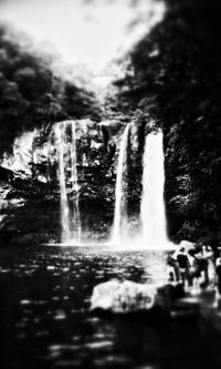 View of waterfall