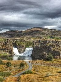 Scenic view of landscape against sky