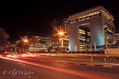 City street at night