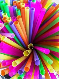 Full frame shot of multi colored pencils