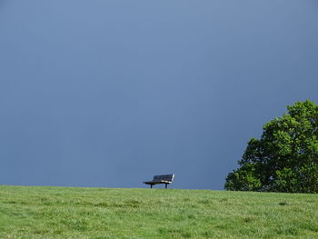 Bench on a hill - hampstead heath