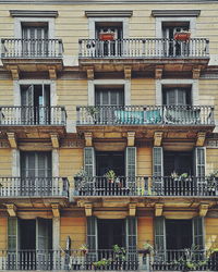 Low angle view of building in city