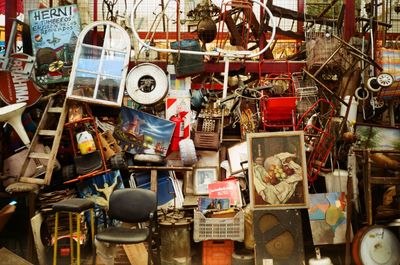 Full frame shot of market stall