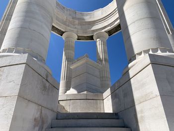The staircase and the altar placed in the center of the world war i memorial, ancona, marche, italy